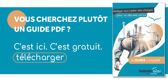 modèle guide pdf cahier des charges site internet industriel