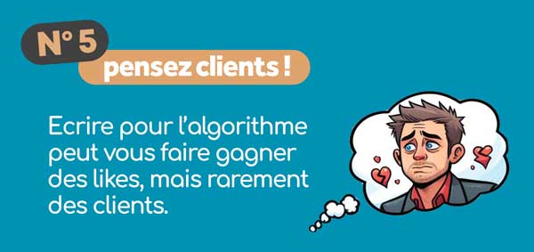 Algorithme Linkedin - pensez clients